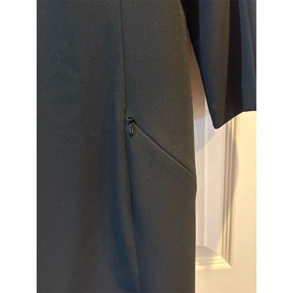 Ann‎ Taylor Women's Black Boat Neck 3/4 Sleeve Knee Length Dress Size 16 - Picture 3 of 11